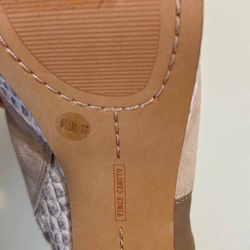 Vince Camuto Gilisama Boho Patchwork Tan White Suede Leather Platform Boots - Picture 16 of 17